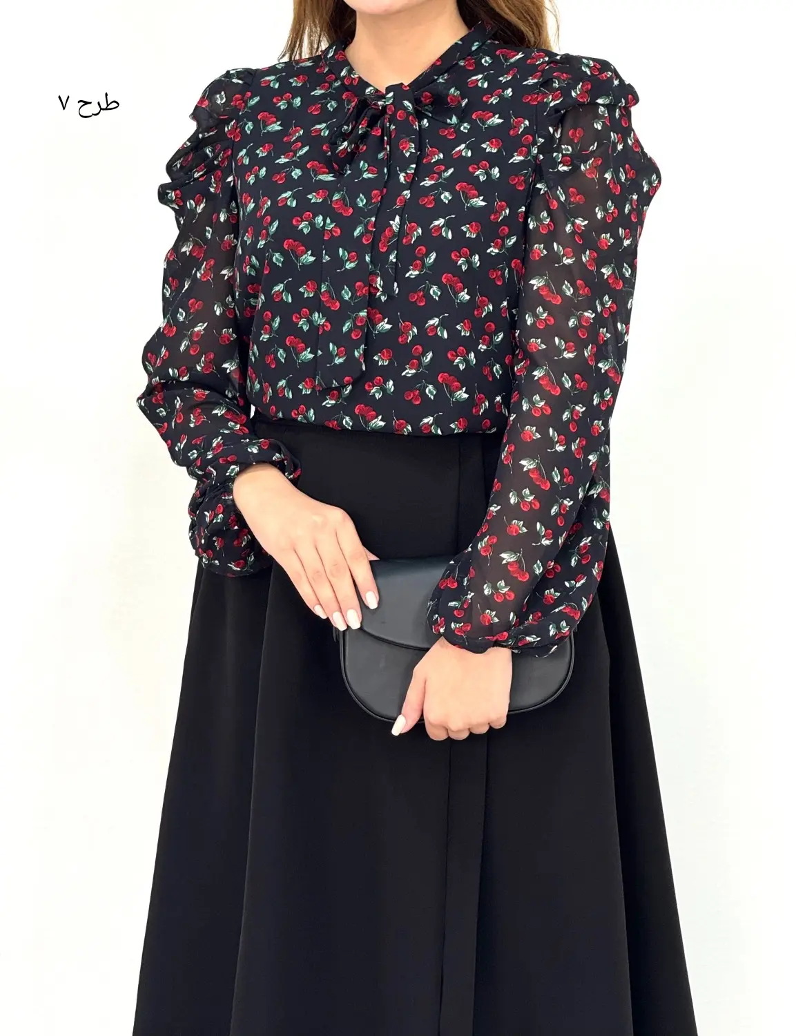 شومیز حریر مجلسی مهلا کد 8156